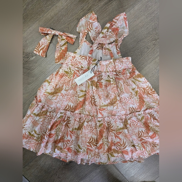 Rachel Zoe Orange and Green Floral Dress - Picture 9 of 11